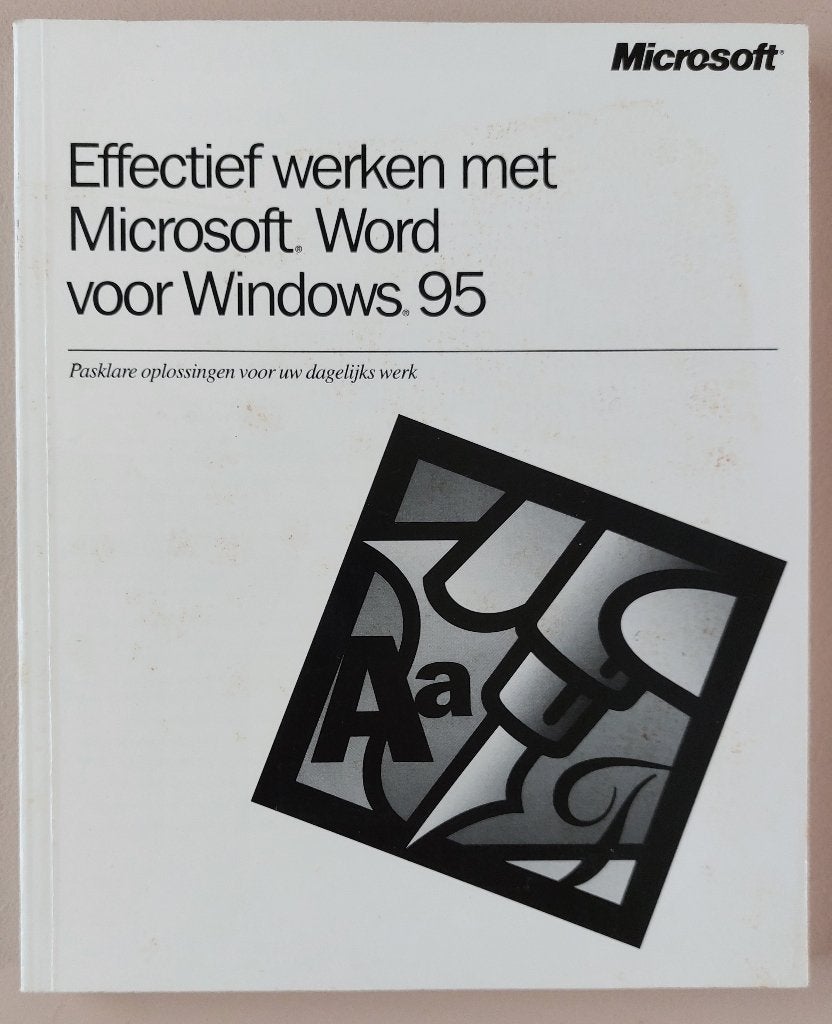 Effectief werken met Microsoft Word voor Windows 95, Ophalen of Verzenden, Alpha, Zo goed als nieuw, Niet van toepassing