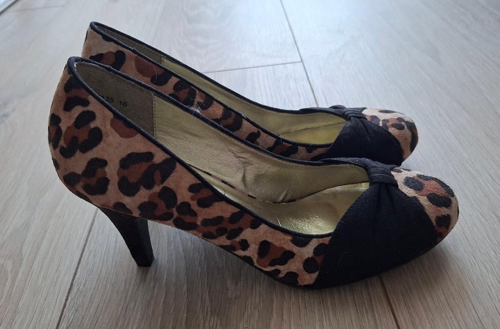 tijgerprint panterprint pumps nieuw maat 38 New Look, Overige kleuren, New Look, Nieuw, Ophalen of Verzenden