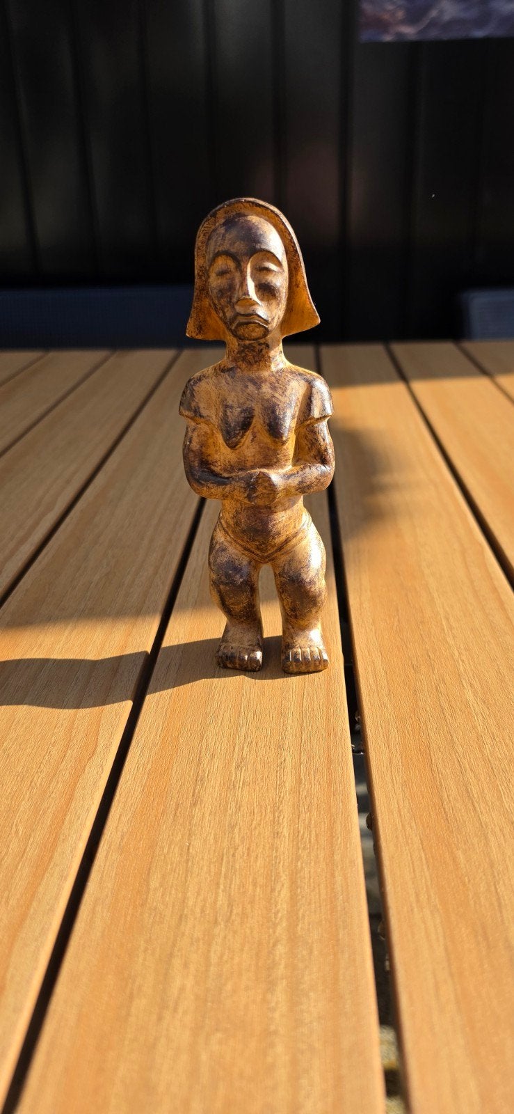 Luba Vruchtbaarheidsbeeld - DRC - Kunsthars, Ophalen of Verzenden