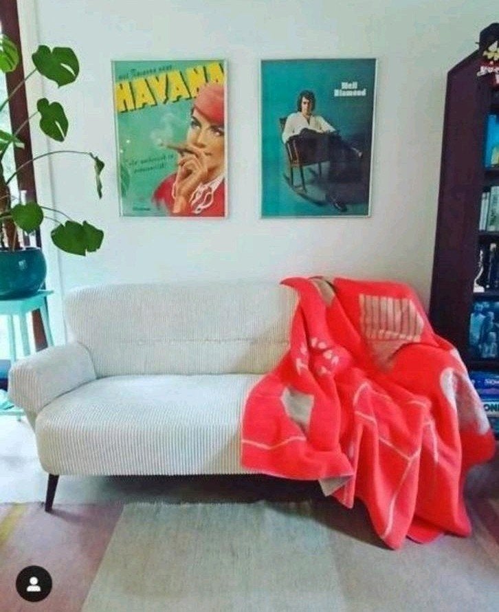 Bankje vintage opnieuw bekleed, Ophalen