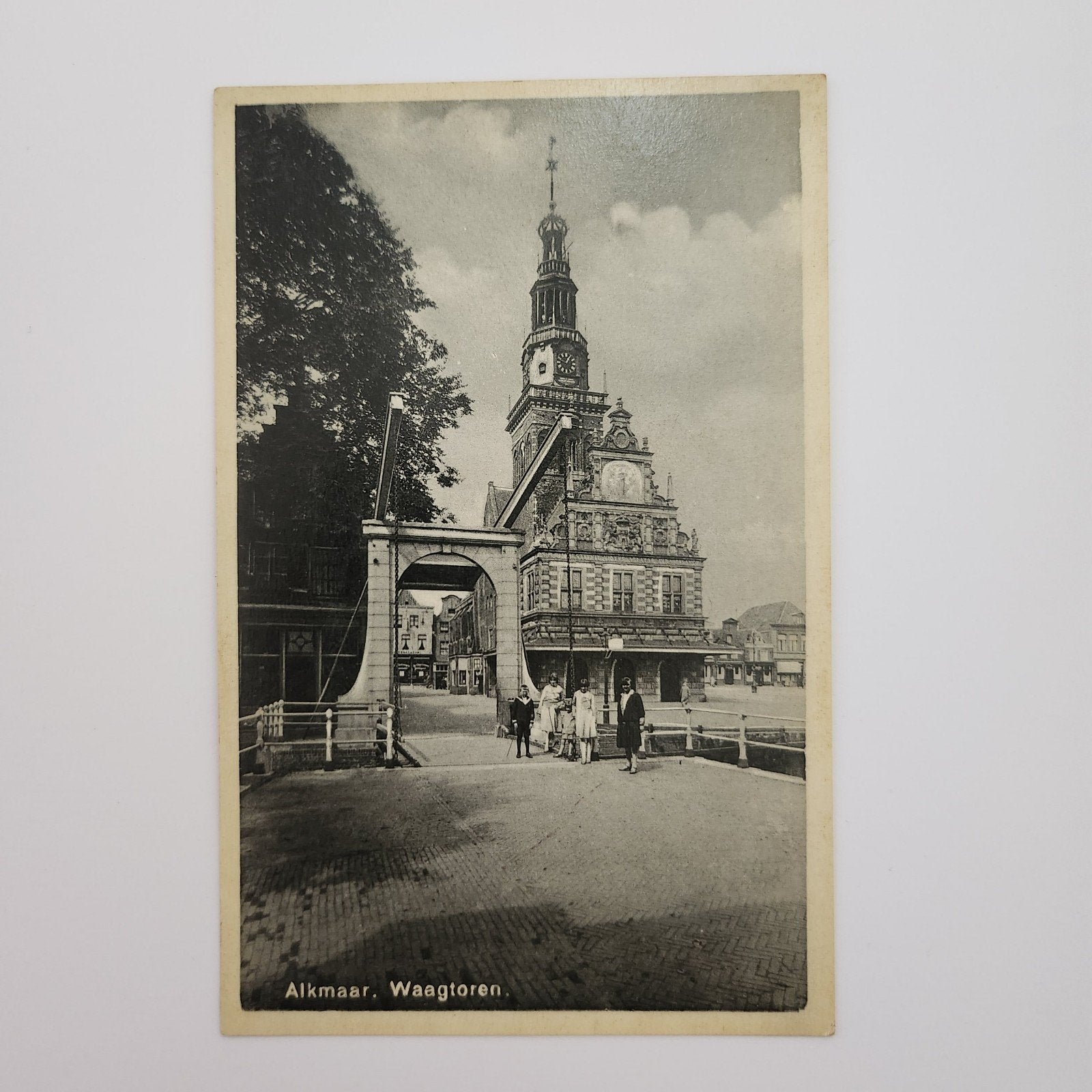 Oude ansichtkaart Alkmaar, Waagtoren, Verzenden, Voor 1920, Ongelopen, Noord-Holland