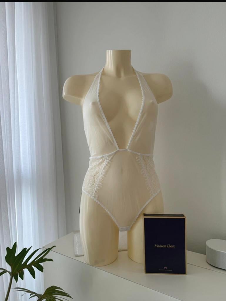 Maison Close body maat  M, Ophalen, Wit, Body of Korset