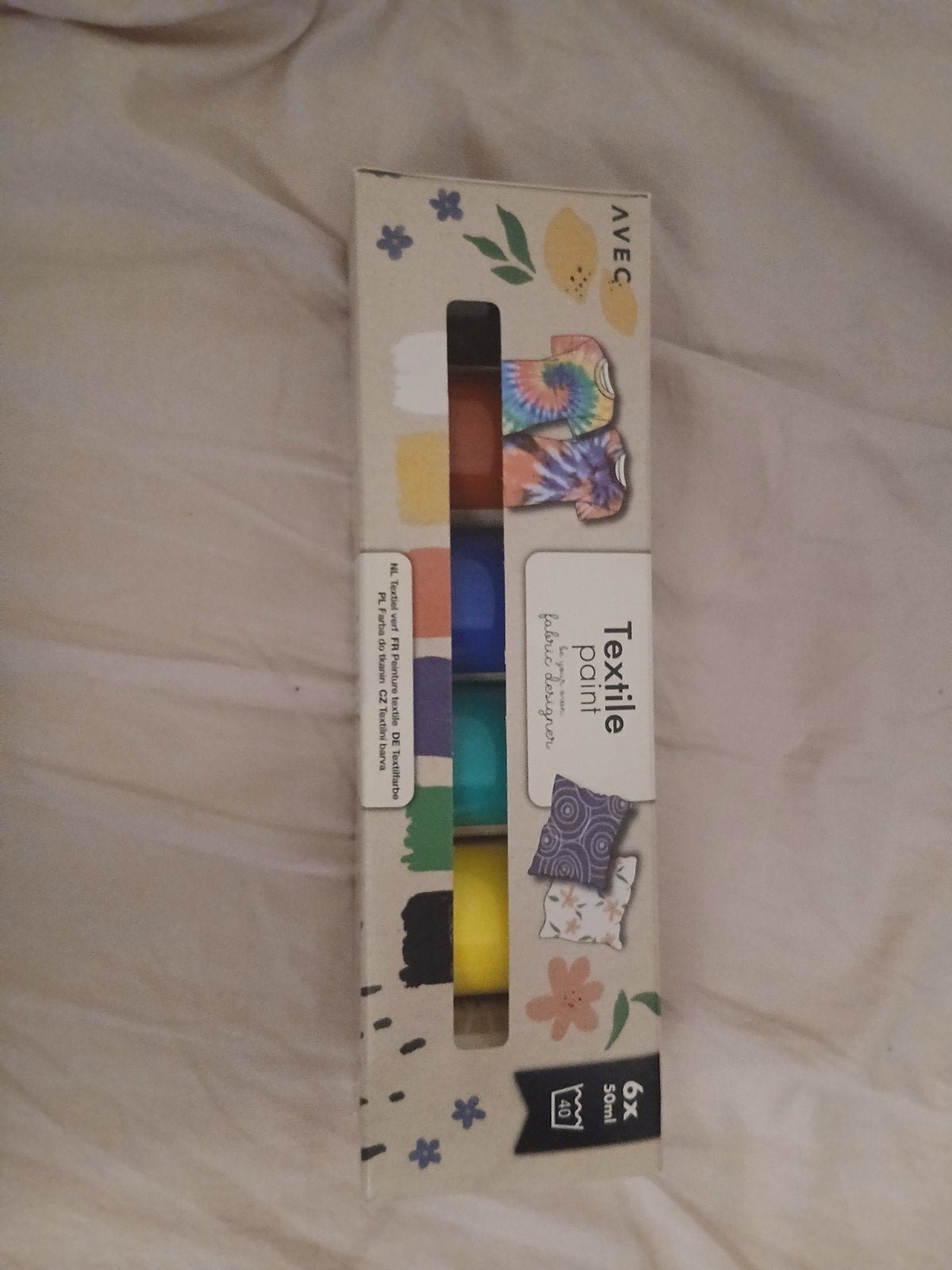 Textielverf set - 6 kleuren - Nieuw in verpakking, Ophalen of Verzenden, Nieuw