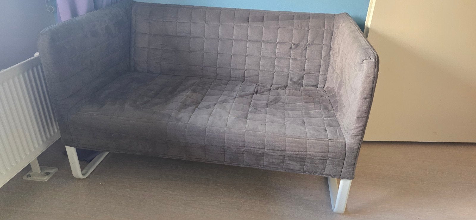 IKEA Knopparp bank - Grijs, Ophalen, Gebruikt, Tweepersoons, 75 tot 100 cm
