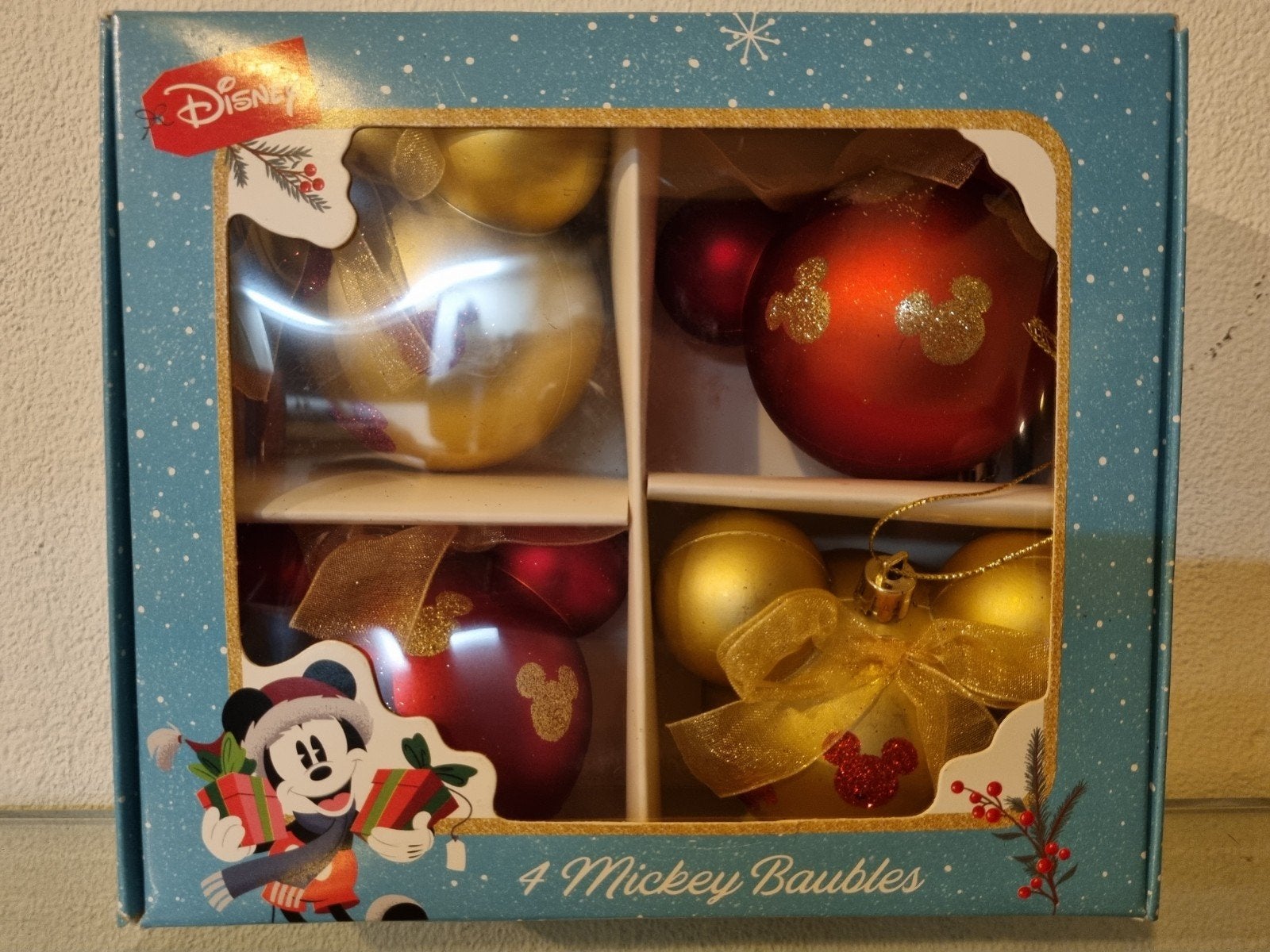 Orig,Disney,12xMICKEY MOUSE KERSTBAL,Div,Doos,Nieuw!, Diversen, Ophalen of Verzenden, Nieuw