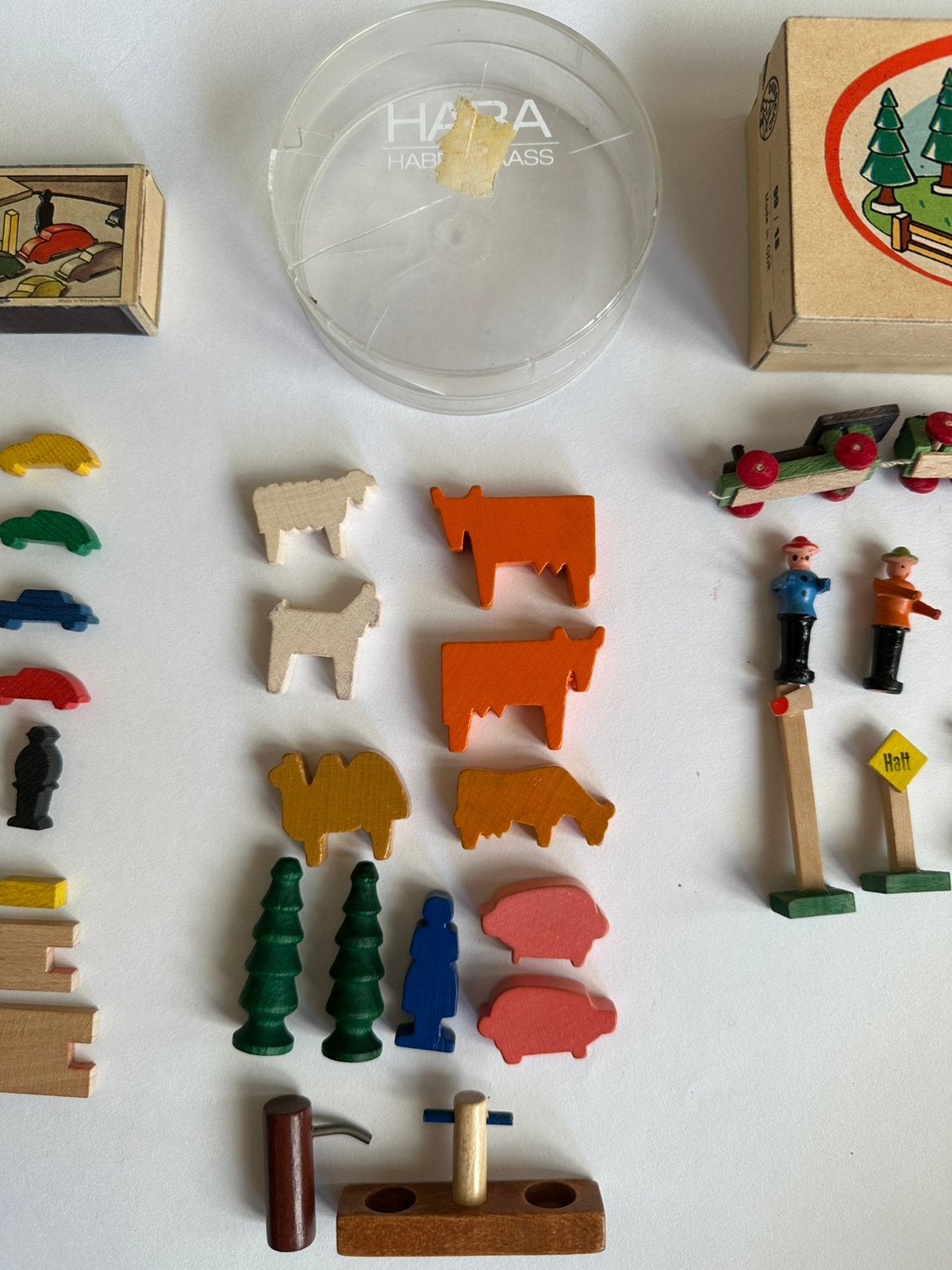 Vintage Houten Miniatuur Sets – o.a. HABA  en Dregeno, Verzenden, Gebruikt