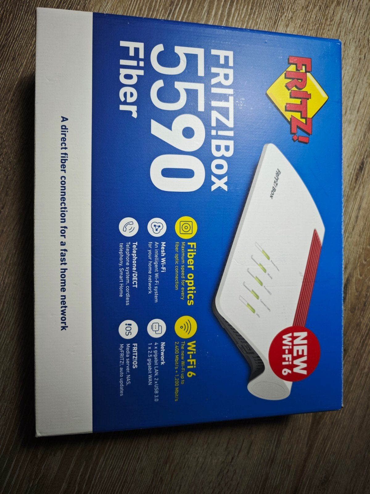Fritzbox 5590 glasvezel, Ophalen of Verzenden, Zo goed als nieuw