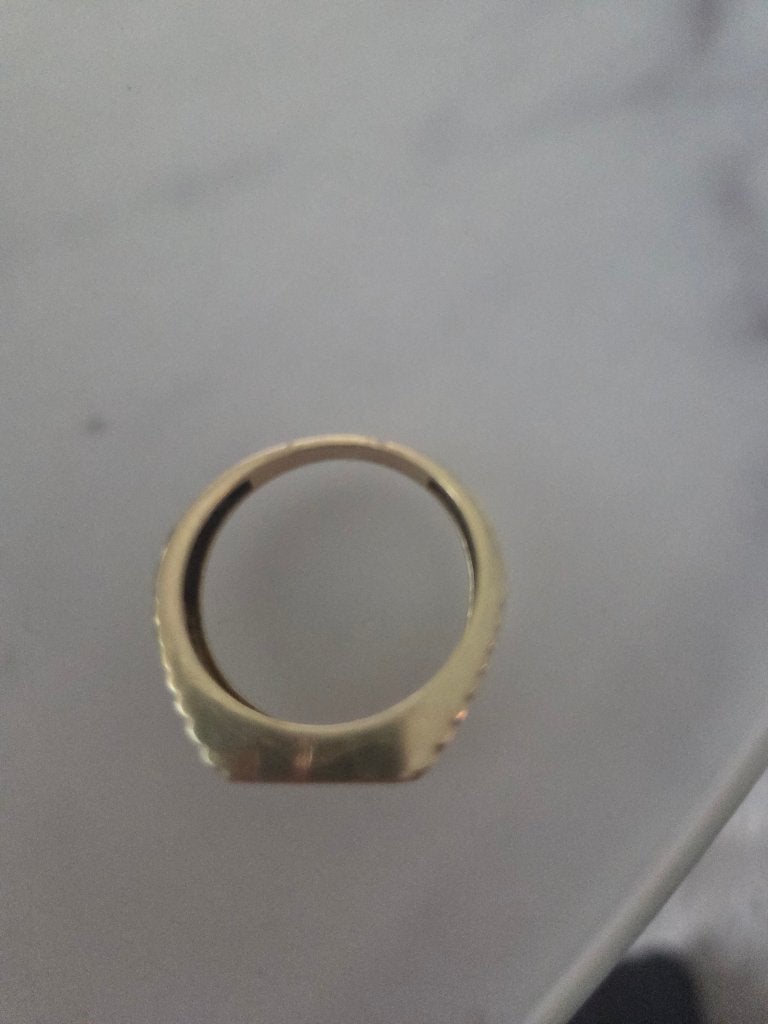Gouden ring, Sieraden, Tassen en Uiterlijk, Ringen, Ophalen, 18 tot 19, Heer, Zo goed als nieuw