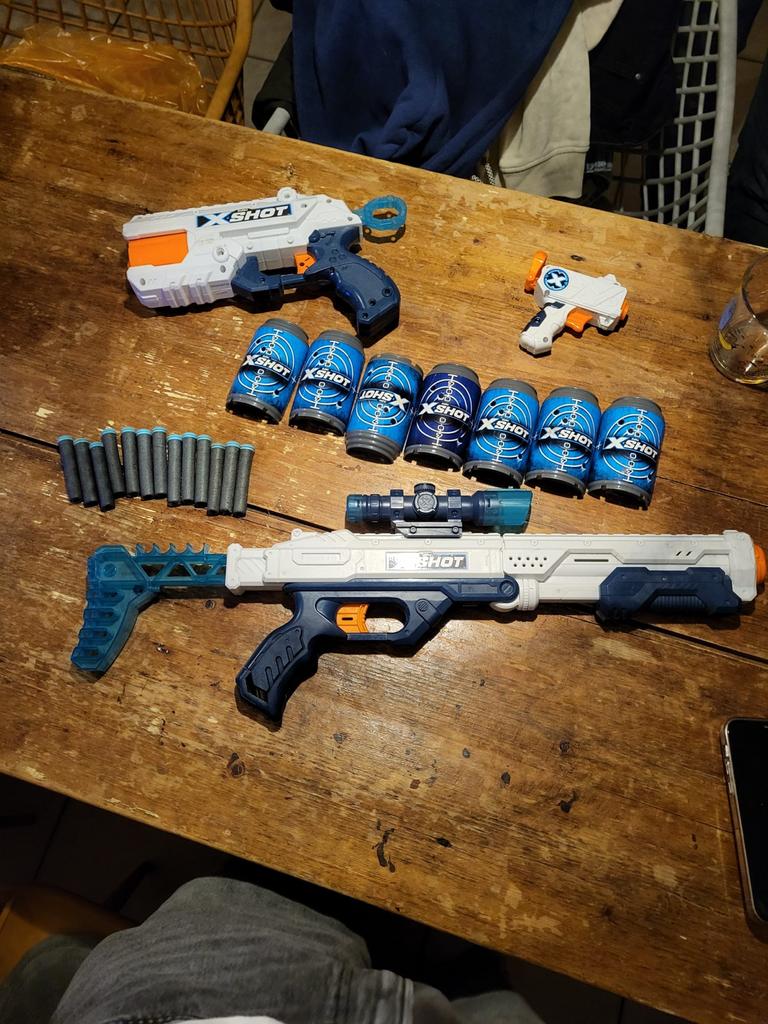 X-Shot Blaster Set met Accessoires, Ophalen of Verzenden, Zo goed als nieuw