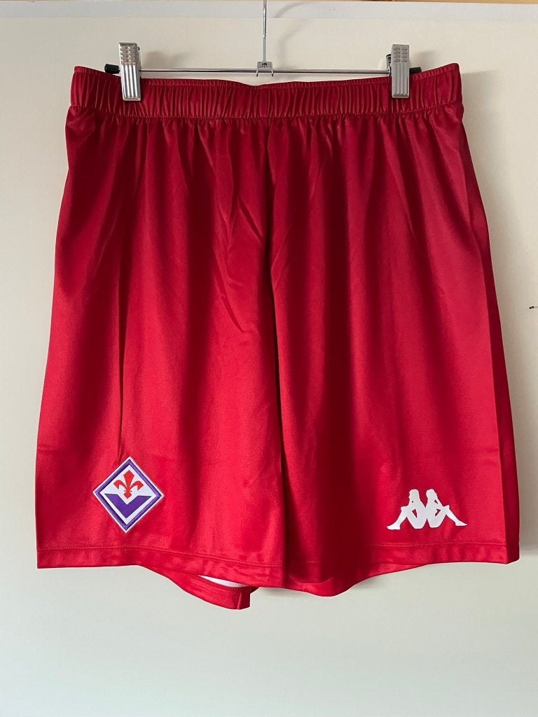 AC Fiorentina Kappa Voetbalbroekje Rood Maat M Nieuw, Kappa, Nieuw, Voetbal, Rood
