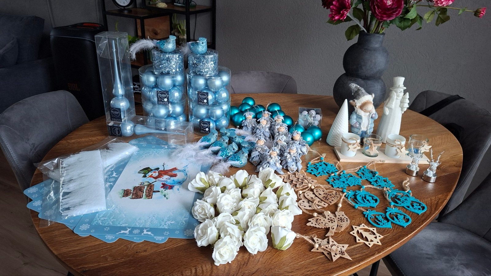 Kerst decoratie Blauw, Ophalen