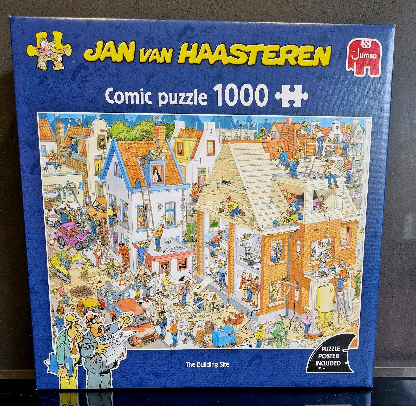 the building site 1000st  jan van haasteren, Hobby en Vrije tijd, Denksport en Puzzels, Ophalen, 500 t/m 1500 stukjes, Zo goed als nieuw