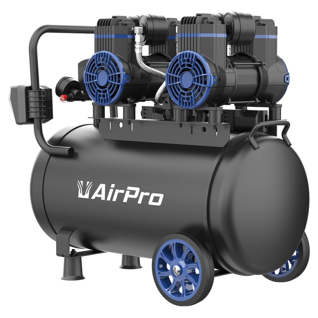 Compressor olievrij 2x1.8pk 40L tank 230V / Nieuw