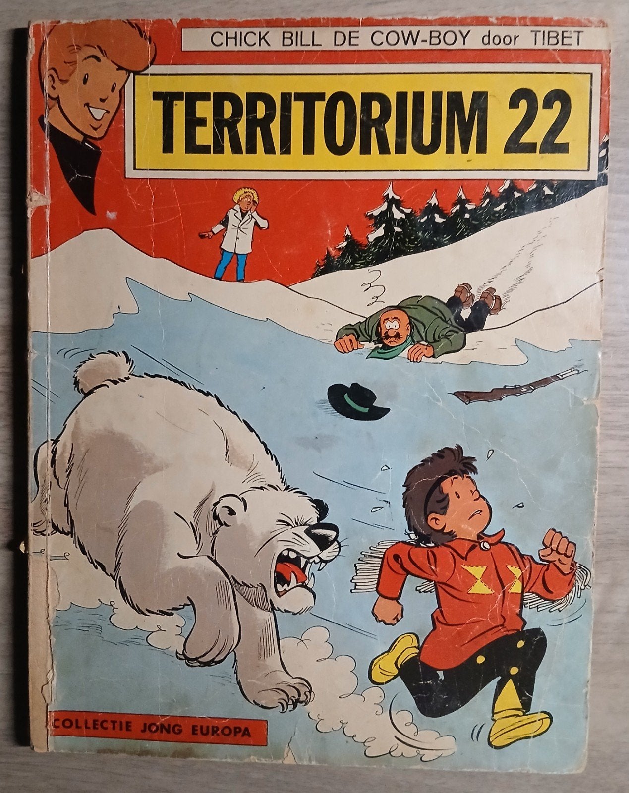 Chick Bill de Cow-Boy: Territorium 22 (Kuifje), Boeken, Stripboeken, Eén stripboek, Ophalen of Verzenden, Gelezen, Tibet