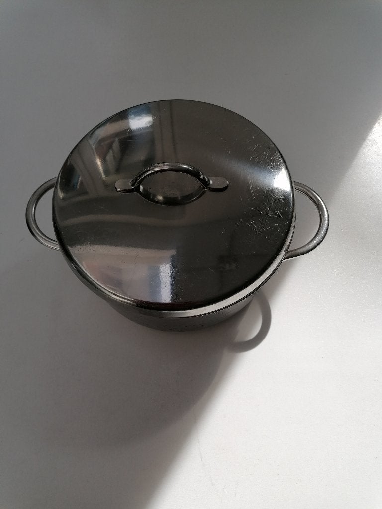 sigg pannen met deksels 3 stuks, Ophalen, Rvs, Pannenset