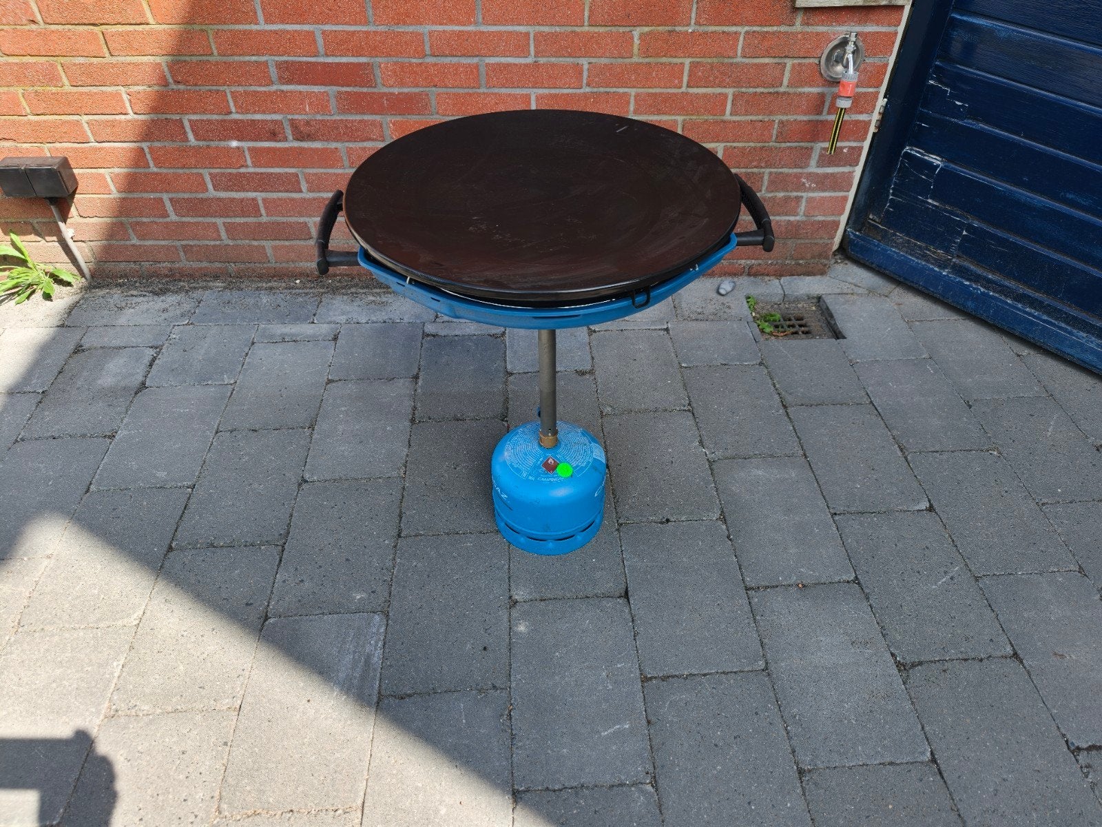Skottelbraai inclusief gasfles, Ophalen, Gebruikt