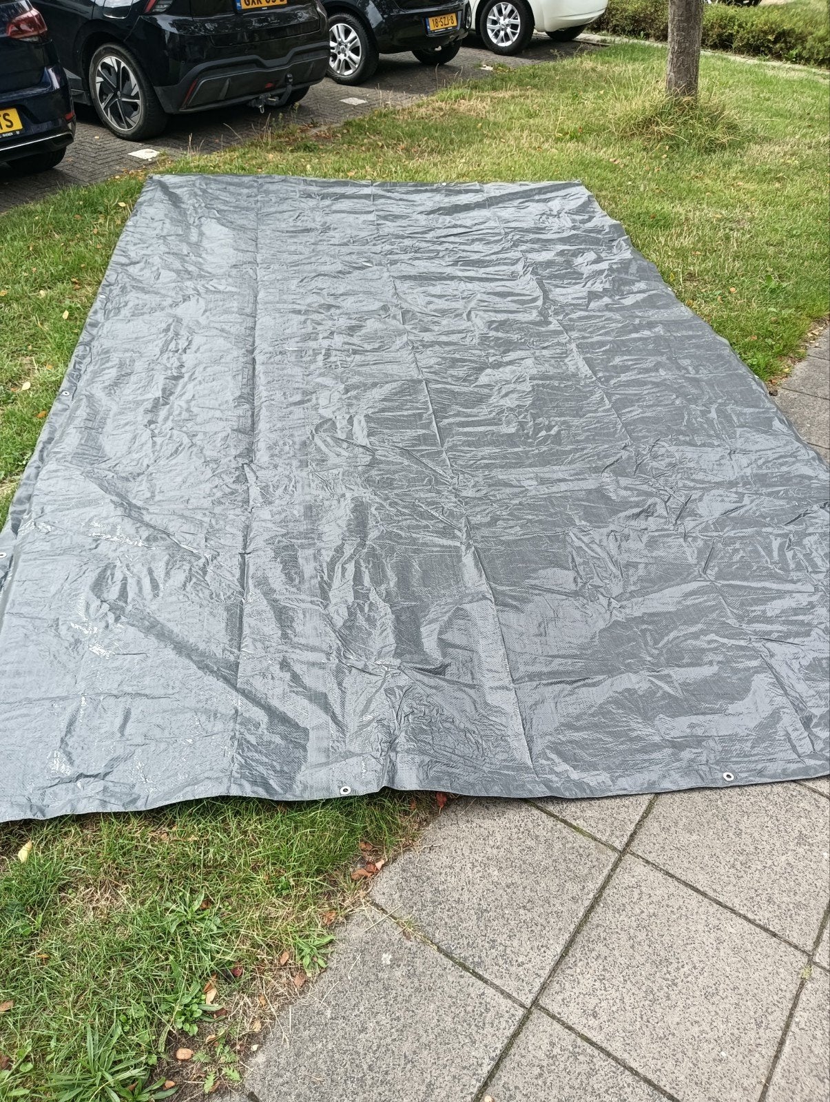 Grondzeil voor tent - 270 x 470 cm incl bevestiging, Ophalen of Verzenden