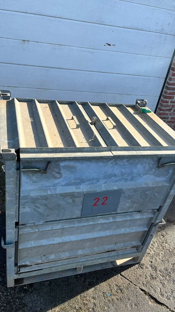 Stapelbare metalen transportboxen, kisten stapelbak staal, Ophalen, Gebruikt, 100 cm of meer, Opvouwbaar