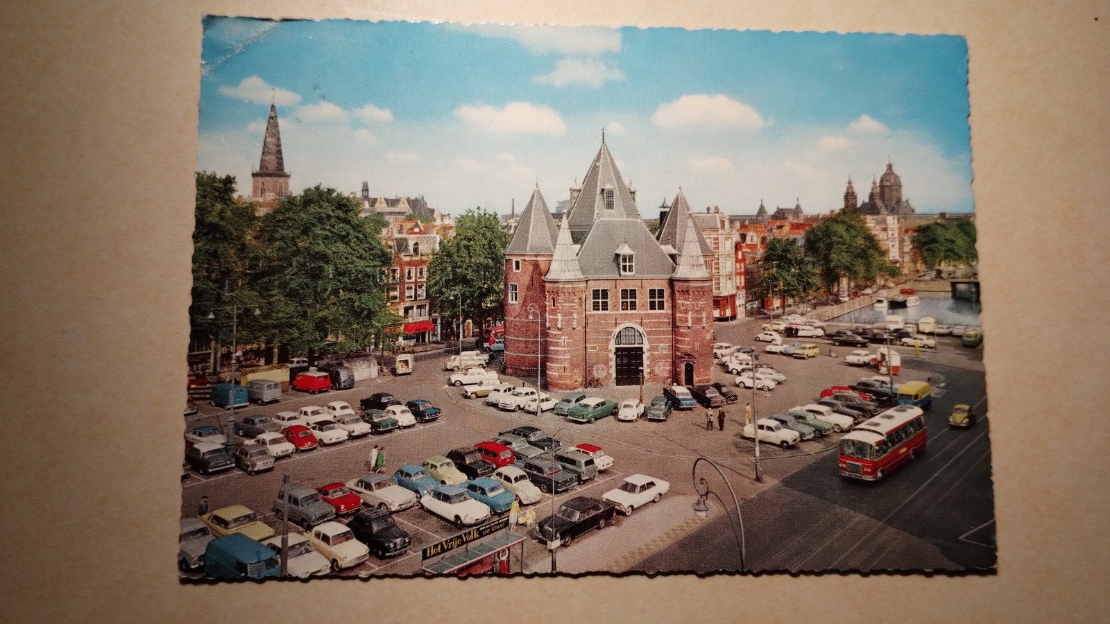 Oude ansichtkaart: De Waag in Amsterdam, 1970, Ophalen of Verzenden, 1960 tot 1980, Gelopen, Noord-Holland