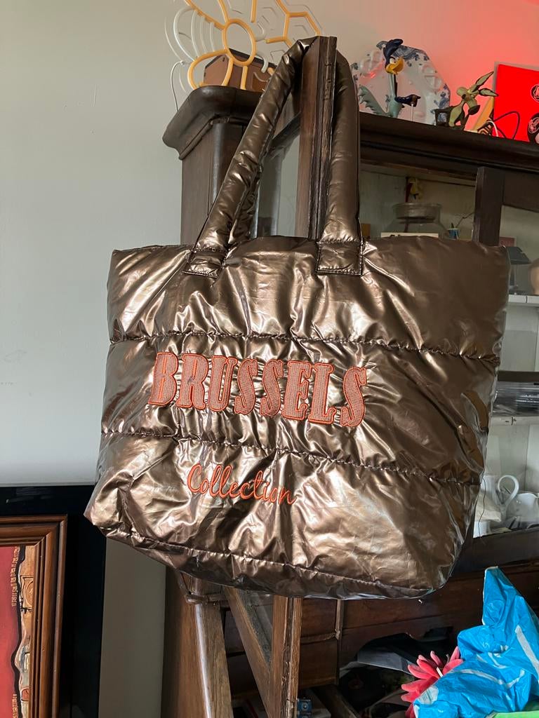 Grote Brussels Collection shopper tas, Ophalen of Verzenden, Gebruikt, Bruin, Shopper