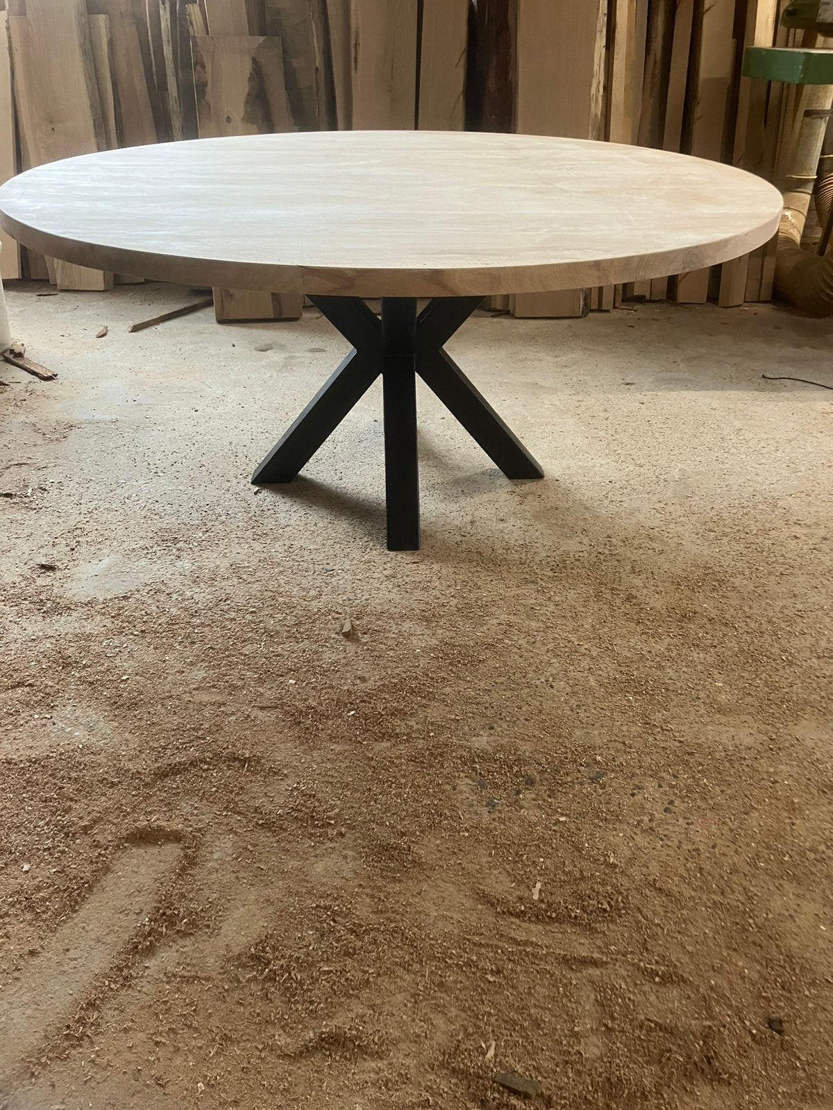 Eiken tafel diverse modellen op maat mogelijk, Ophalen, 200 cm of meer, 50 tot 100 cm, Zo goed als nieuw