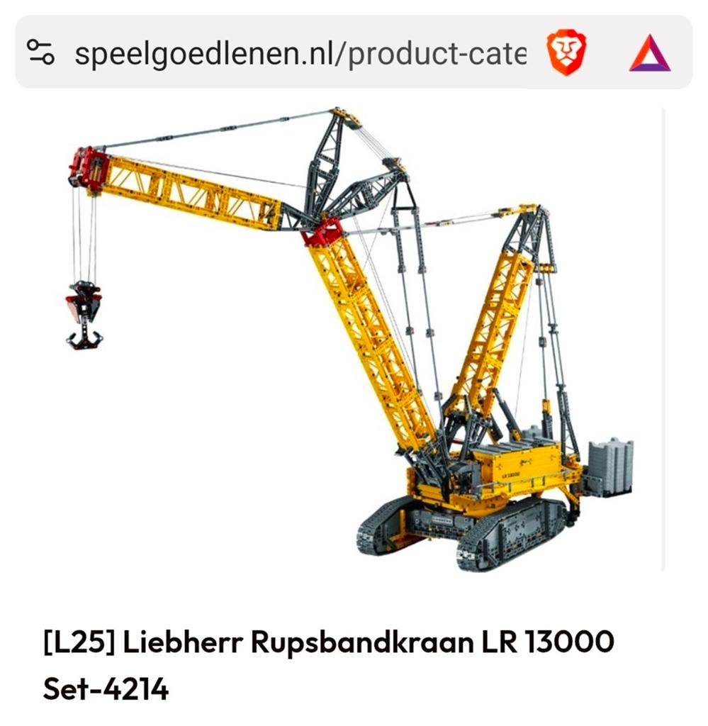 Lego-sets uitlenen/tijdelijk ruilen in omgeving Amsterdam?, Ophalen, Lego, Zo goed als nieuw, Technic