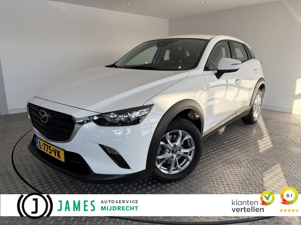 Mazda CX-3 2.0 SAG 121 Automaat Comfort, Trekhaak, Apple / A, 1998 cc, Stof, 4 cilinders, Wit