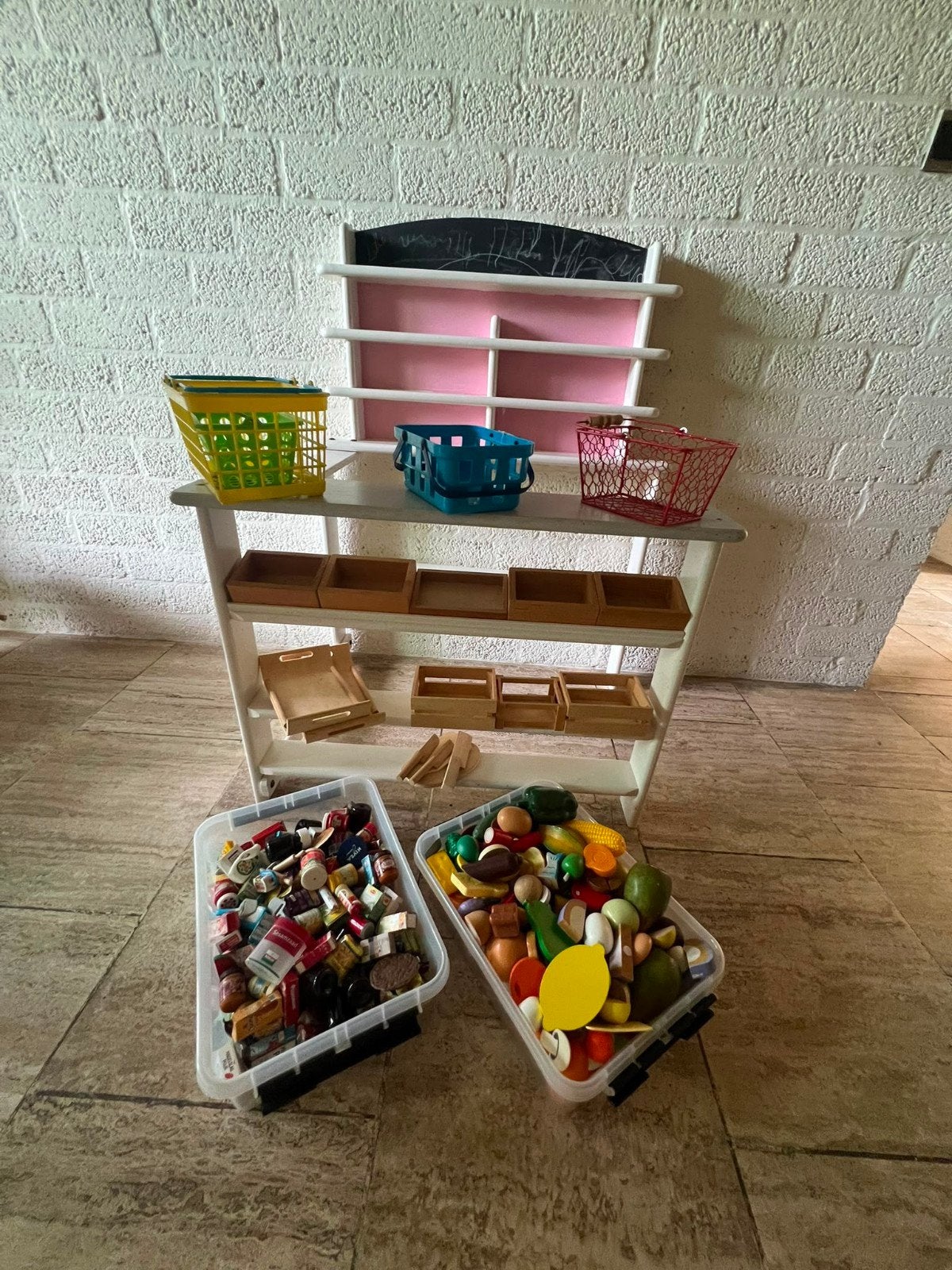 Houten Speelgoed Winkeltje met Veel Accessoires, Ophalen, Jongen of Meisje