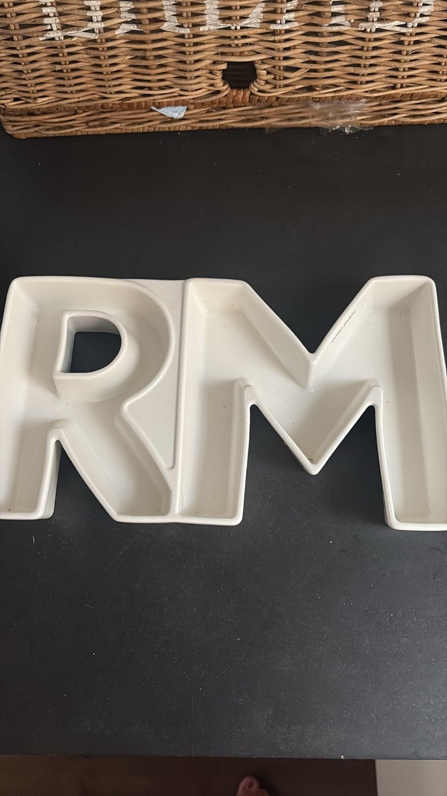 Riviera Maison RM schaal letters M en R, Ophalen