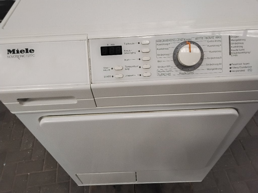 Miele condens droger t227c, Ophalen, 4 tot 6 kg, Zo goed als nieuw, Voorlader