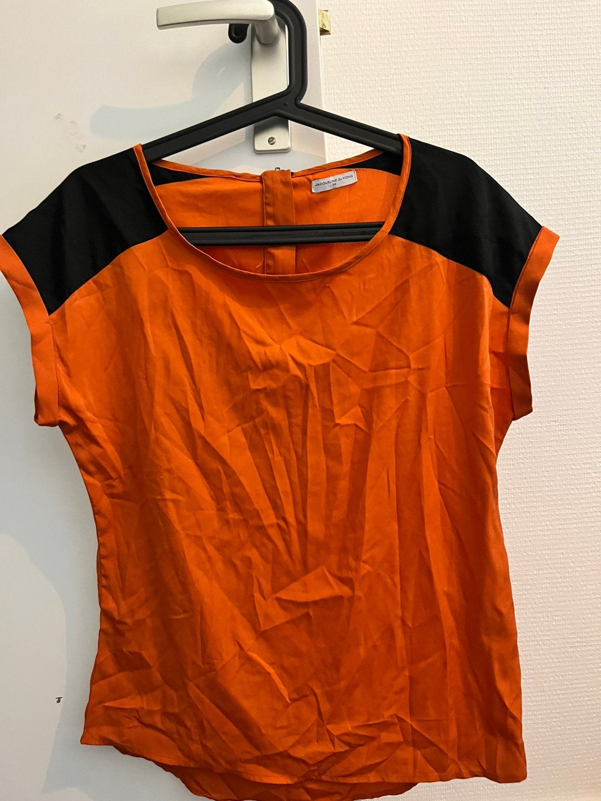 Oranje blouse van Jacqueline de Yong, maat 38, Maat 38/40 (M), Oranje, Ophalen of Verzenden, Zo goed als nieuw