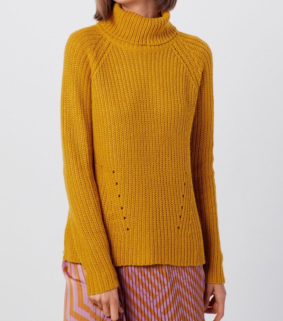 Jacqueline de Yong trui coltrui pullover mosterd geel maat S, Geel, Nieuw, Ophalen of Verzenden, Maat 36 (S)