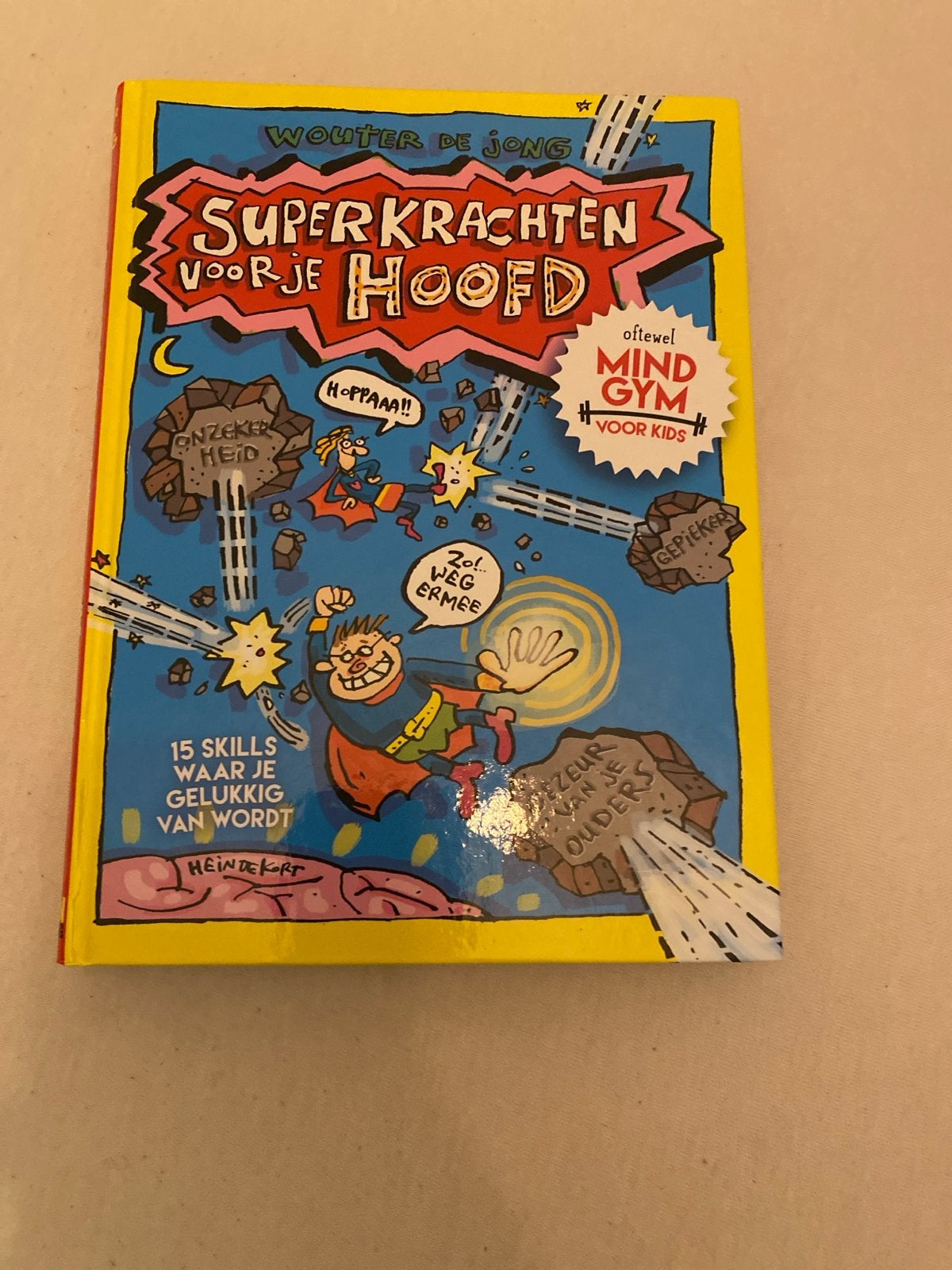 Superkrachten voor je Hoofd - Wouter de Jong (Mind Gym), Boeken, Kinderboeken | Jeugd | 10 tot 12 jaar, Ophalen, Zo goed als nieuw