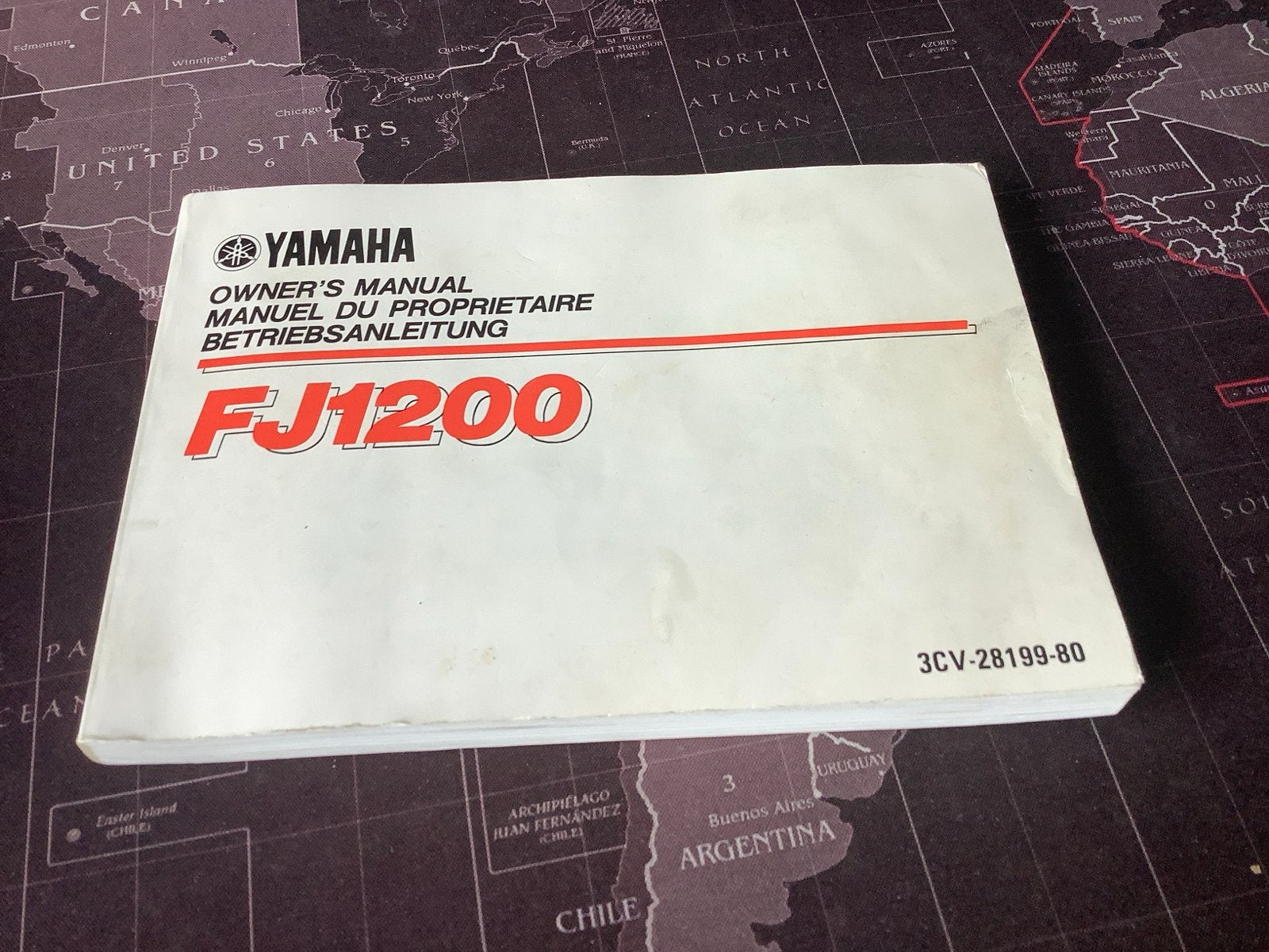 Yamaha FJ1200 Gebruikershandleiding - Owner's Manual, Motoren, Verzenden, Yamaha