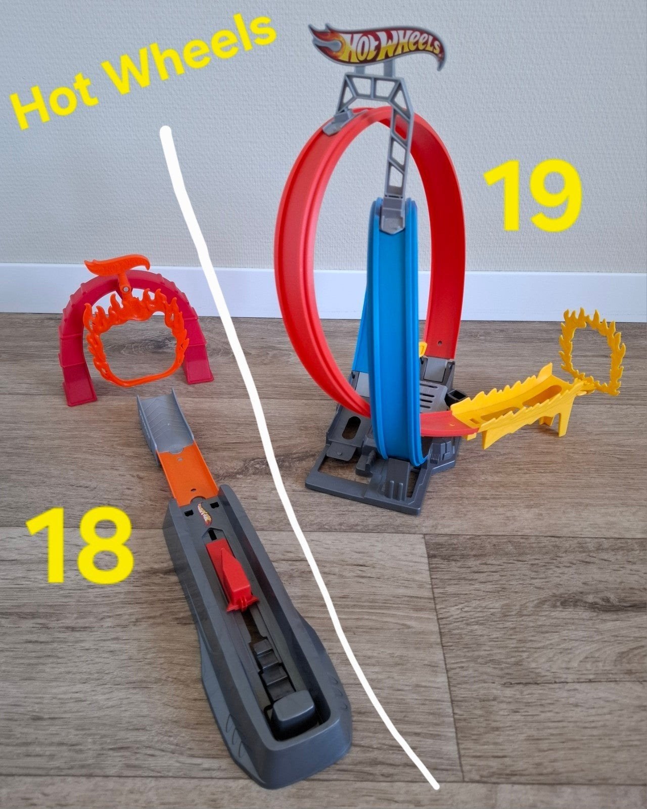 Hot Wheels banen, Ophalen, Zo goed als nieuw, Hot Wheels, Met looping