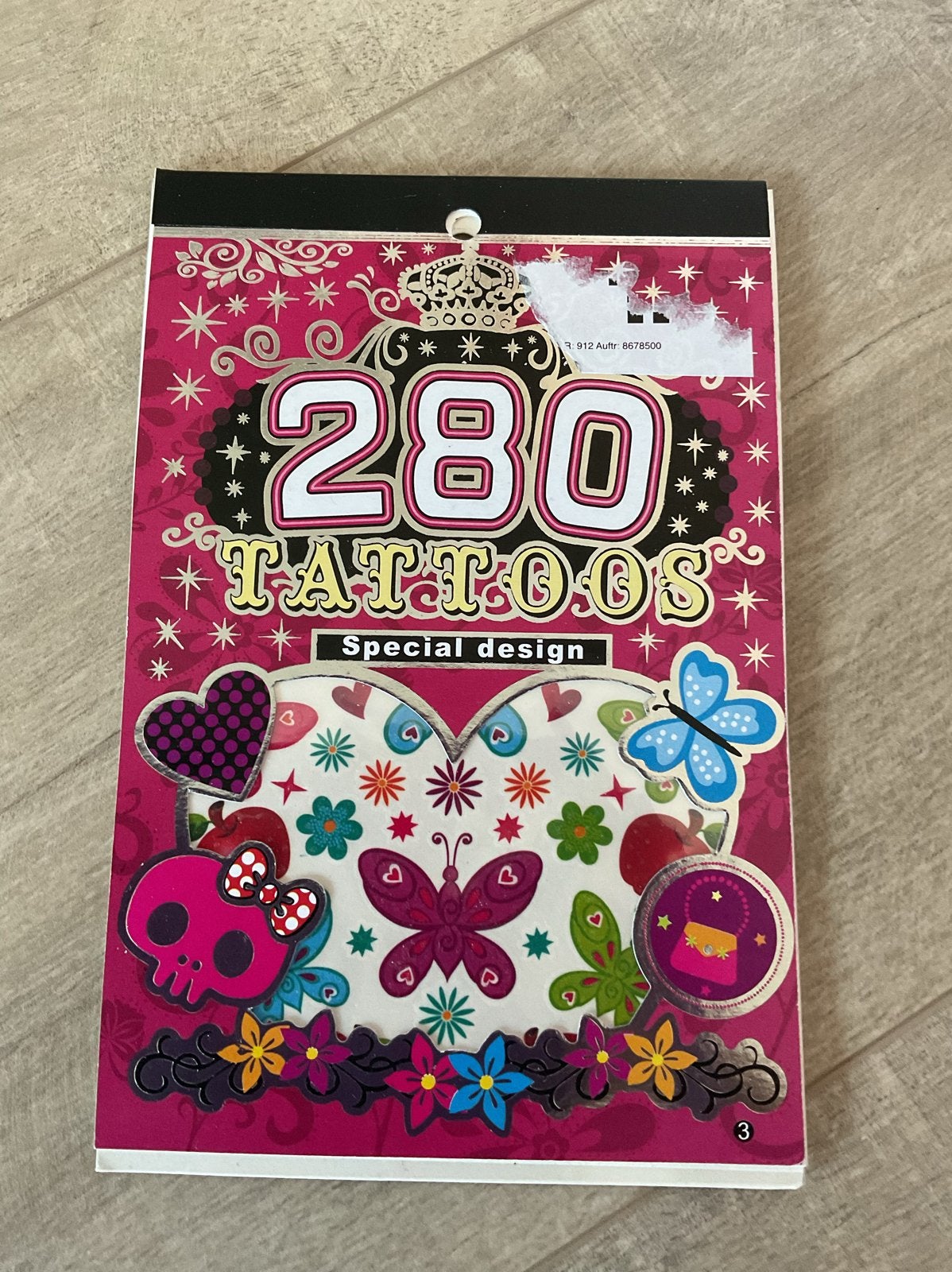 280 Tattoos Special Design - Tijdelijke Plaktattoos.Nieuw, Ophalen of Verzenden, Nieuw, Overige typen
