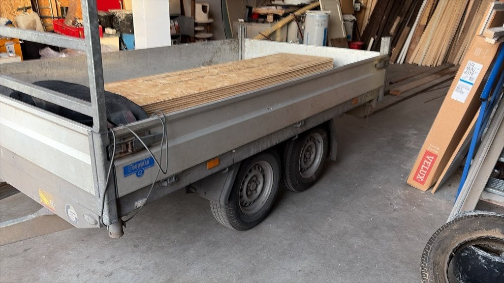 Hapert e2700 aanhangwagen, Ophalen, Gebruikt