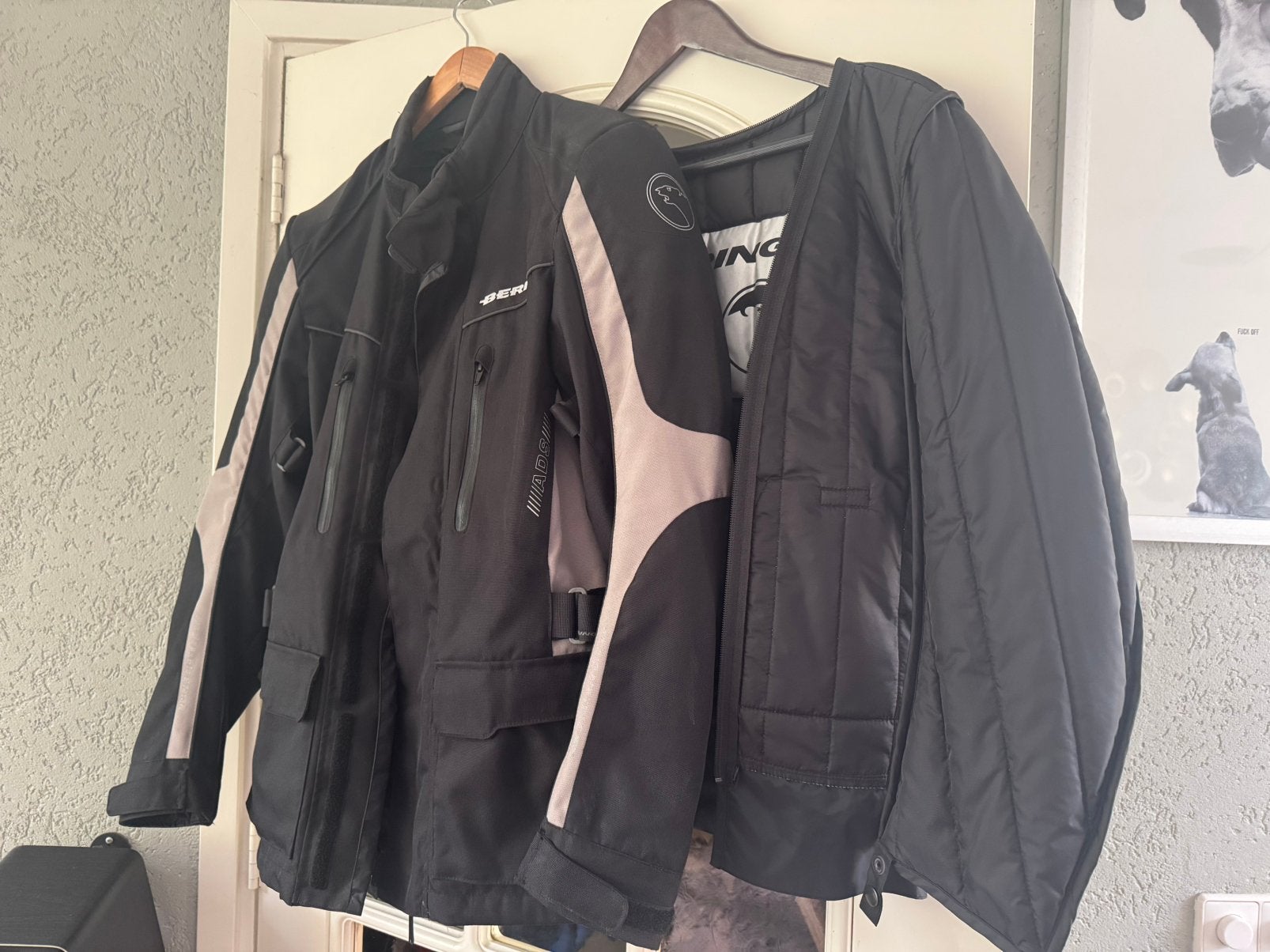 Mooie Bering motorjas met binnenvoering maat S, Motoren, Ophalen, Tweedehands, Jas | textiel