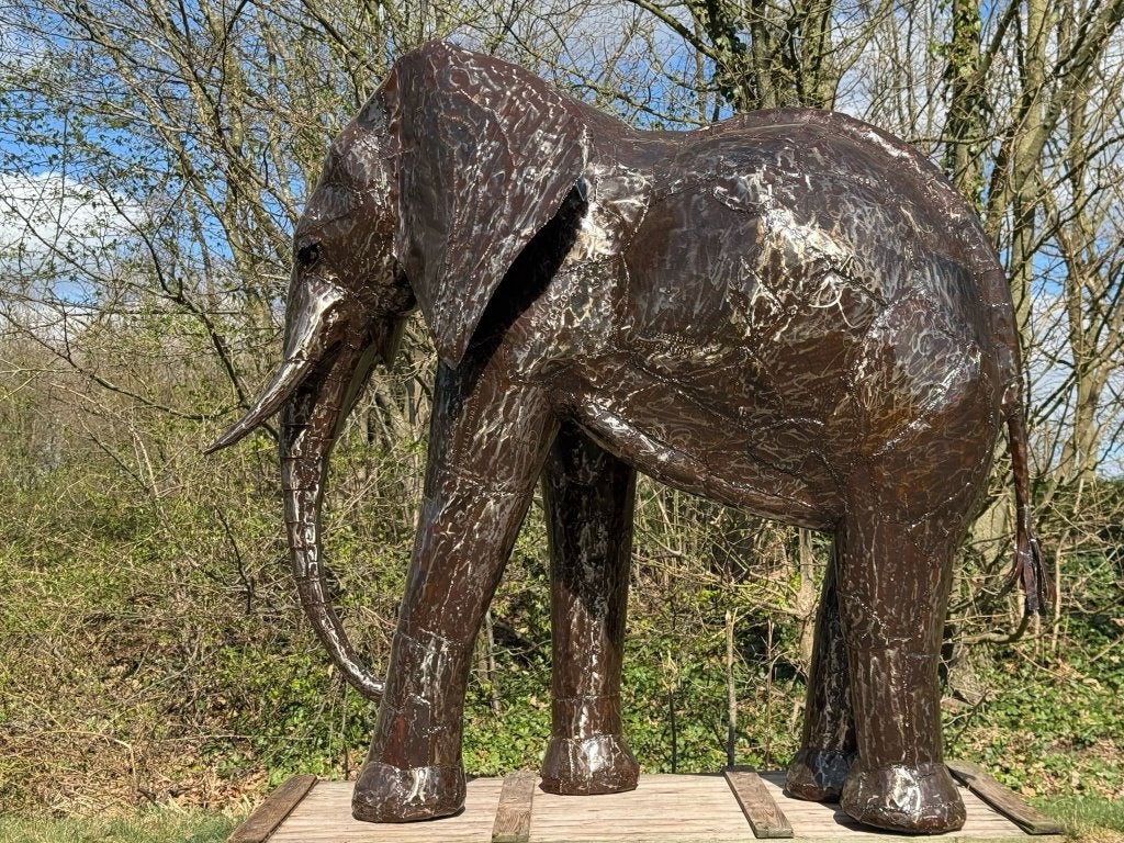 Olifant ''Igor'' XXL - 210 cm - Handgemaakt & Uniek, Ophalen of Verzenden