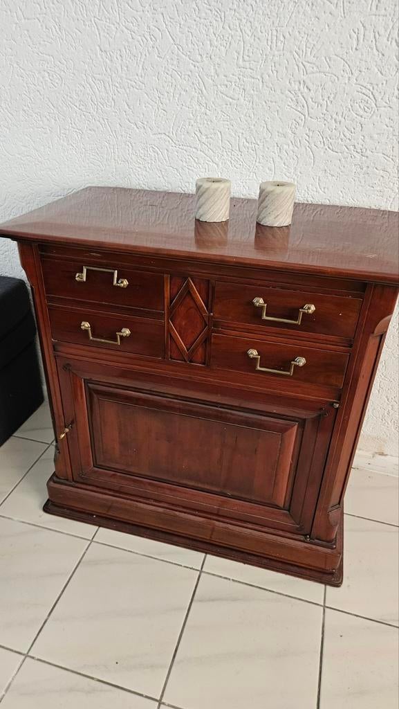 Vintage Massief Houten Ladekast, Huis en Inrichting, Kasten | Ladekasten, Gebruikt, Minder dan 100 cm, 25 tot 50 cm, Ophalen of Verzenden