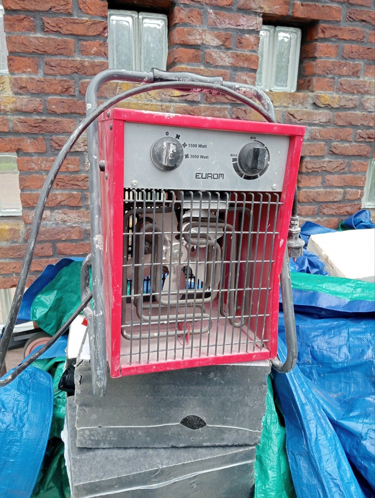 Eurom EK 3301 Elektrische Kachel - 3000 Watt, Ophalen, 30 tot 80 cm, Gebruikt, Kachel