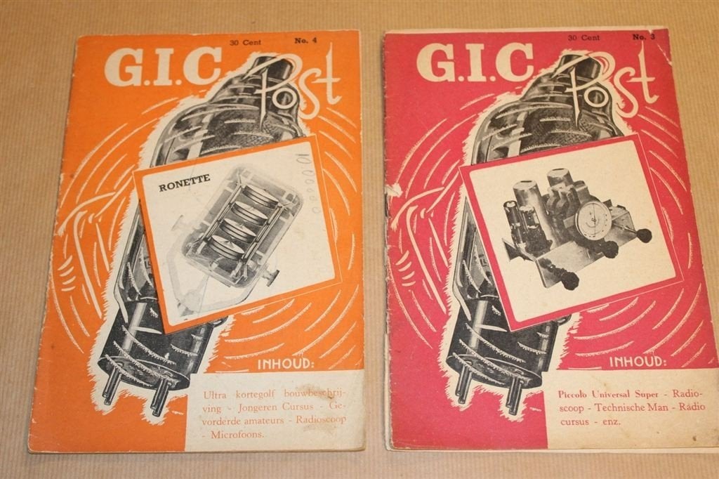 GIC Post - 2 nrs. uit 1948 - Radio amateurs, Boeken, Ophalen of Verzenden, Gelezen, Elektrotechniek
