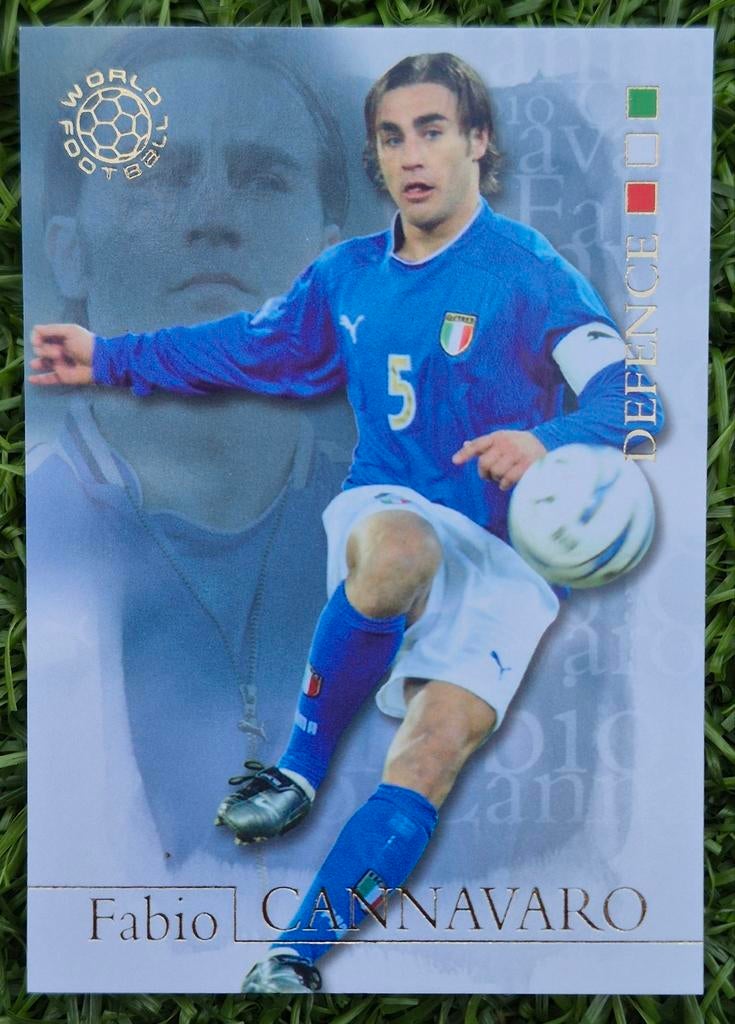 Futera, Fabio Cannavaro - Italië, 2004, Ophalen of Verzenden, Zo goed als nieuw, Buitenlandse clubs, Poster, Plaatje of Sticker