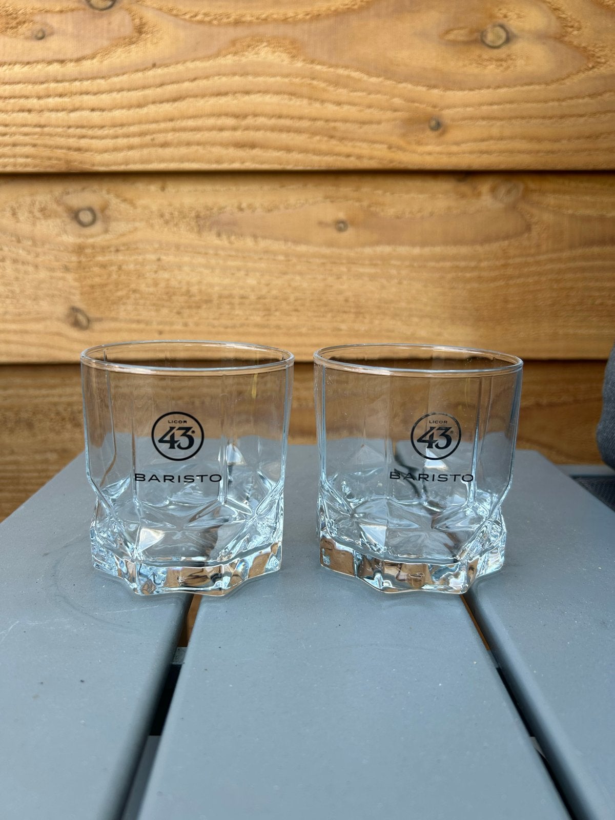 2 Licor 43 whisky glazen, Verzamelen, Glas en Borrelglaasjes, Ophalen of Verzenden, Gebruikt, Overige typen