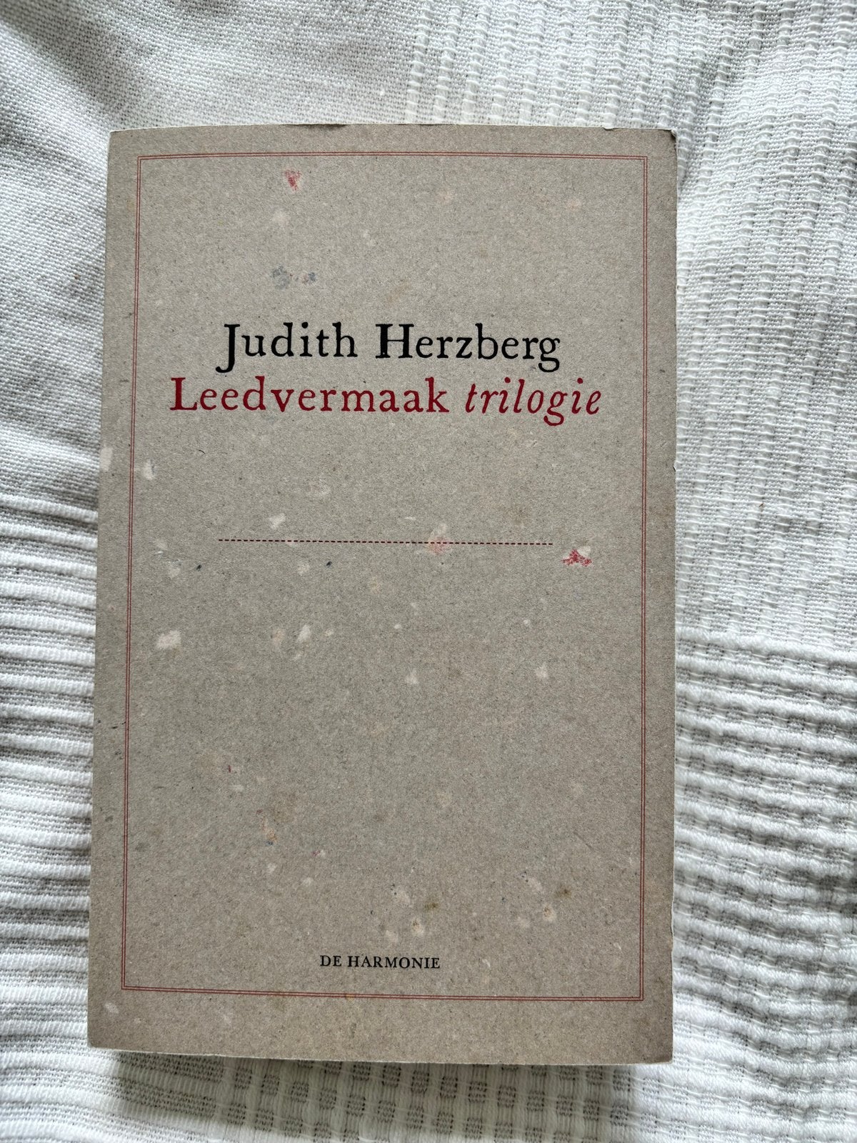 Judith Herzberg - Leedvermaak (trilogie), Boeken, Ophalen of Verzenden, Zo goed als nieuw, Nederland