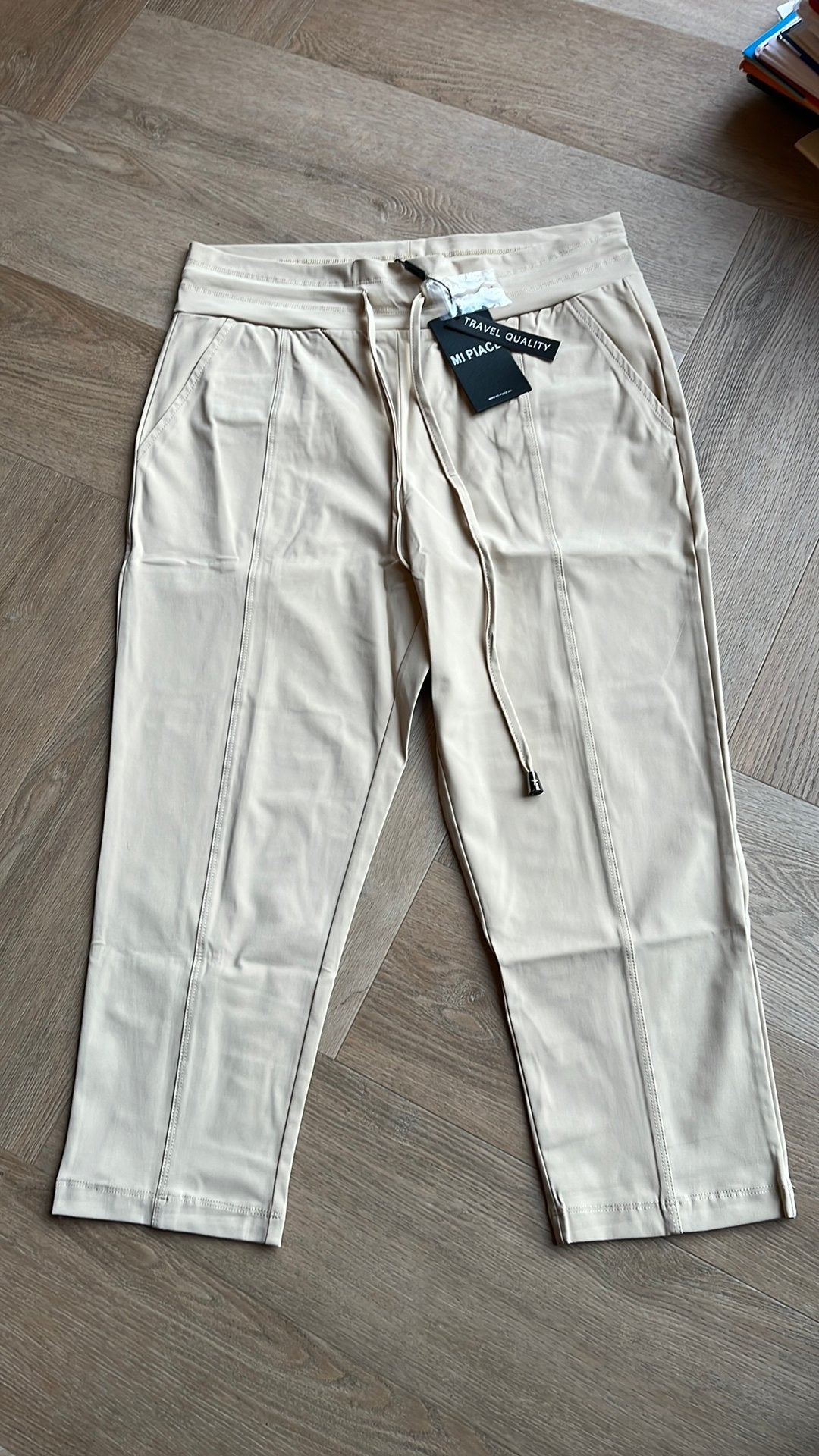 Dames capri broek maat L Mi Piace, Beige, Maat 42/44 (L), Nieuw, Ophalen of Verzenden
