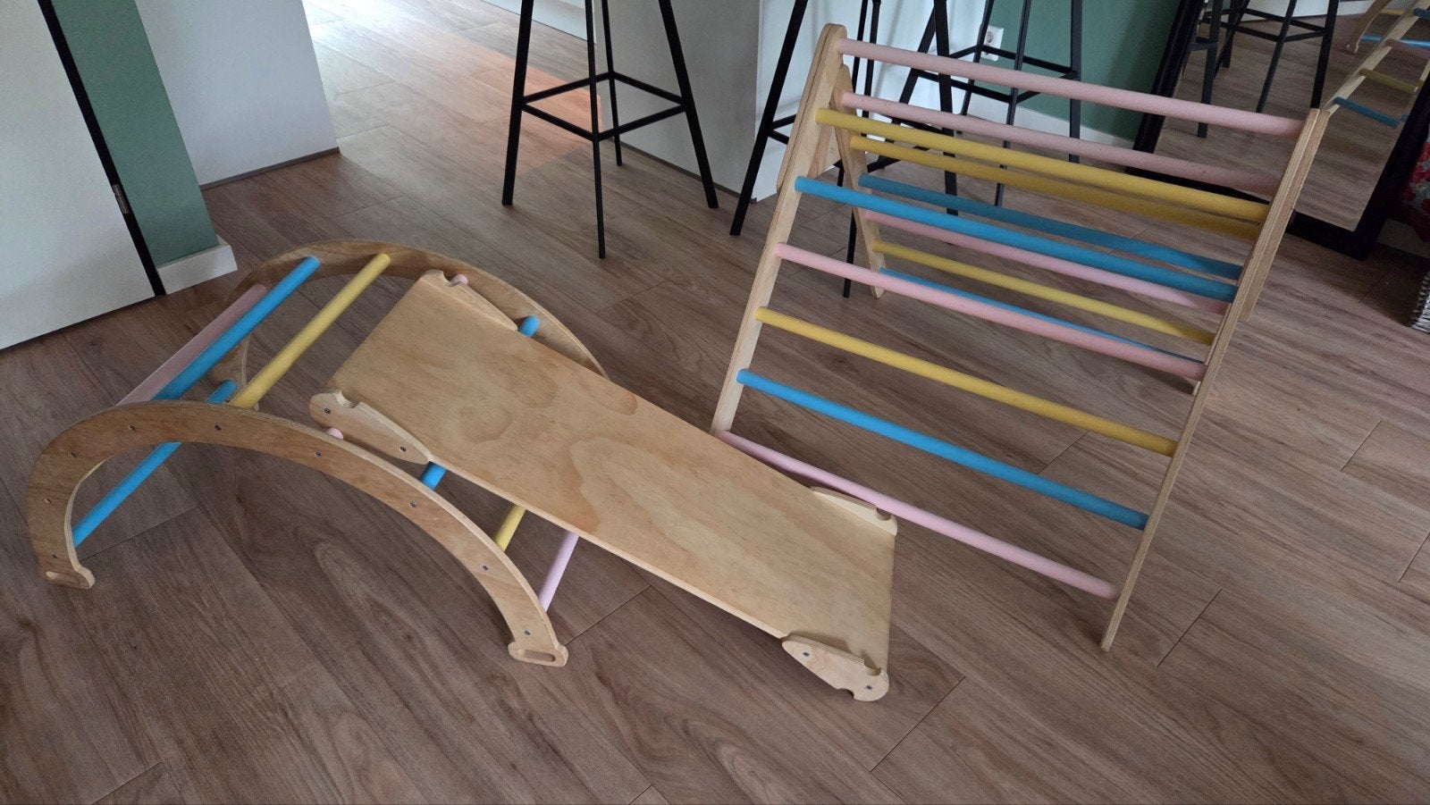 Klimrek massief hout Montessori, Kinderen en Baby's, Speelgoed | Houten speelgoed, Ophalen, Gebruikt, Overige typen