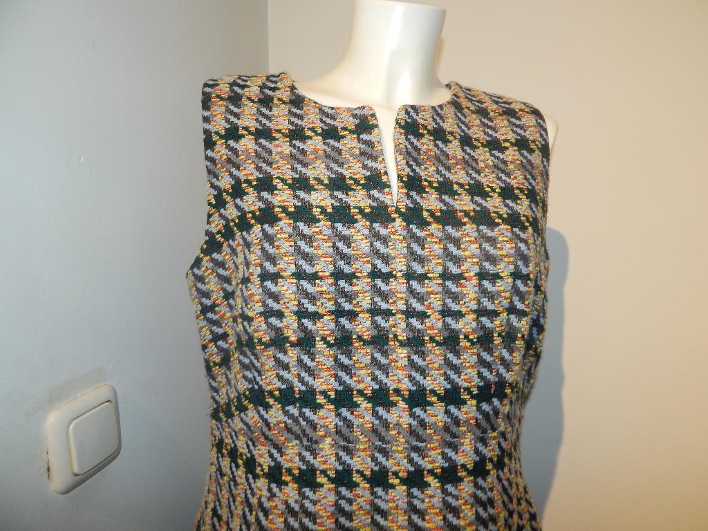Natan Edition 5 beeldschone jurk ruiten en kleuren mt 44, Kleding | Dames, Overige kleuren, Verzenden, Maat 42/44 (L), Zo goed als nieuw