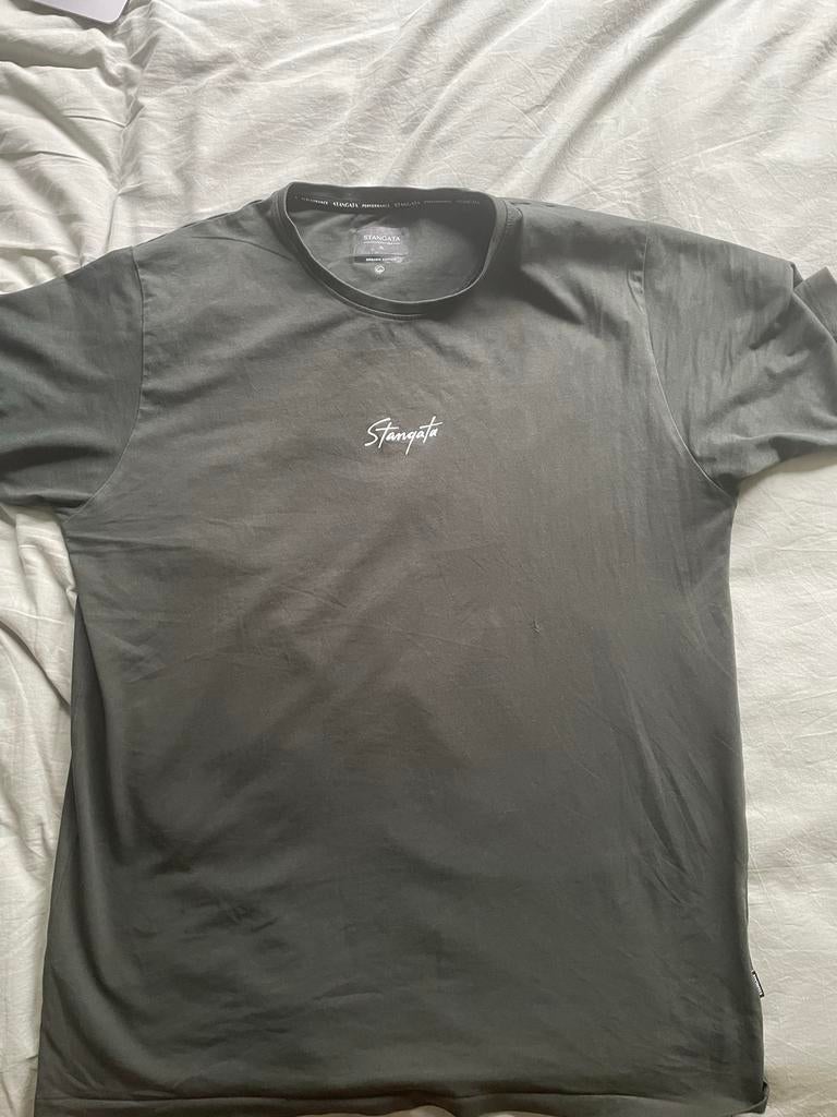 Stangata Groen T-shirt Maat XL - Biologisch Katoen, Verzenden, Gedragen, Maat 56/58 (XL), Groen
