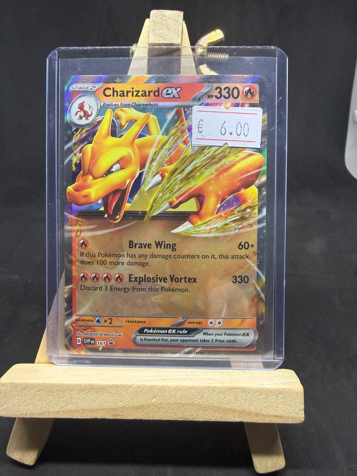 Charizard ex svp 161 nm/nm, Ophalen of Verzenden, Zo goed als nieuw
